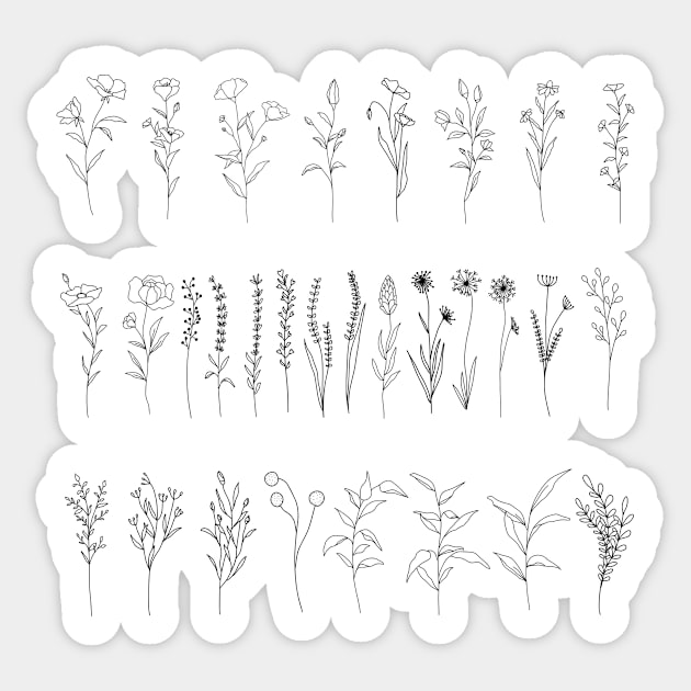 Botanical Gardens Cover Sticker by StylishTayla